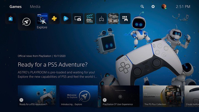 تغییر Home Screen در PS5